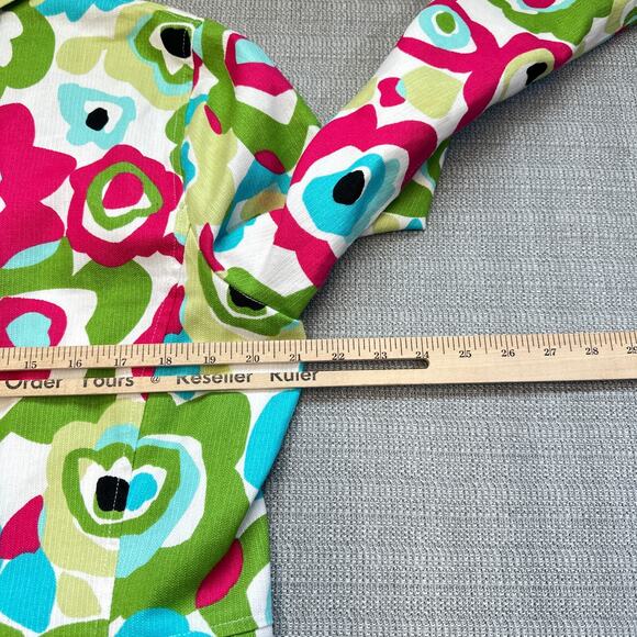 Susan Bristol Jacket Womens Large Retro Floral Quirky Artsy 60s Theme Whimsical - Picture 7 of 9
